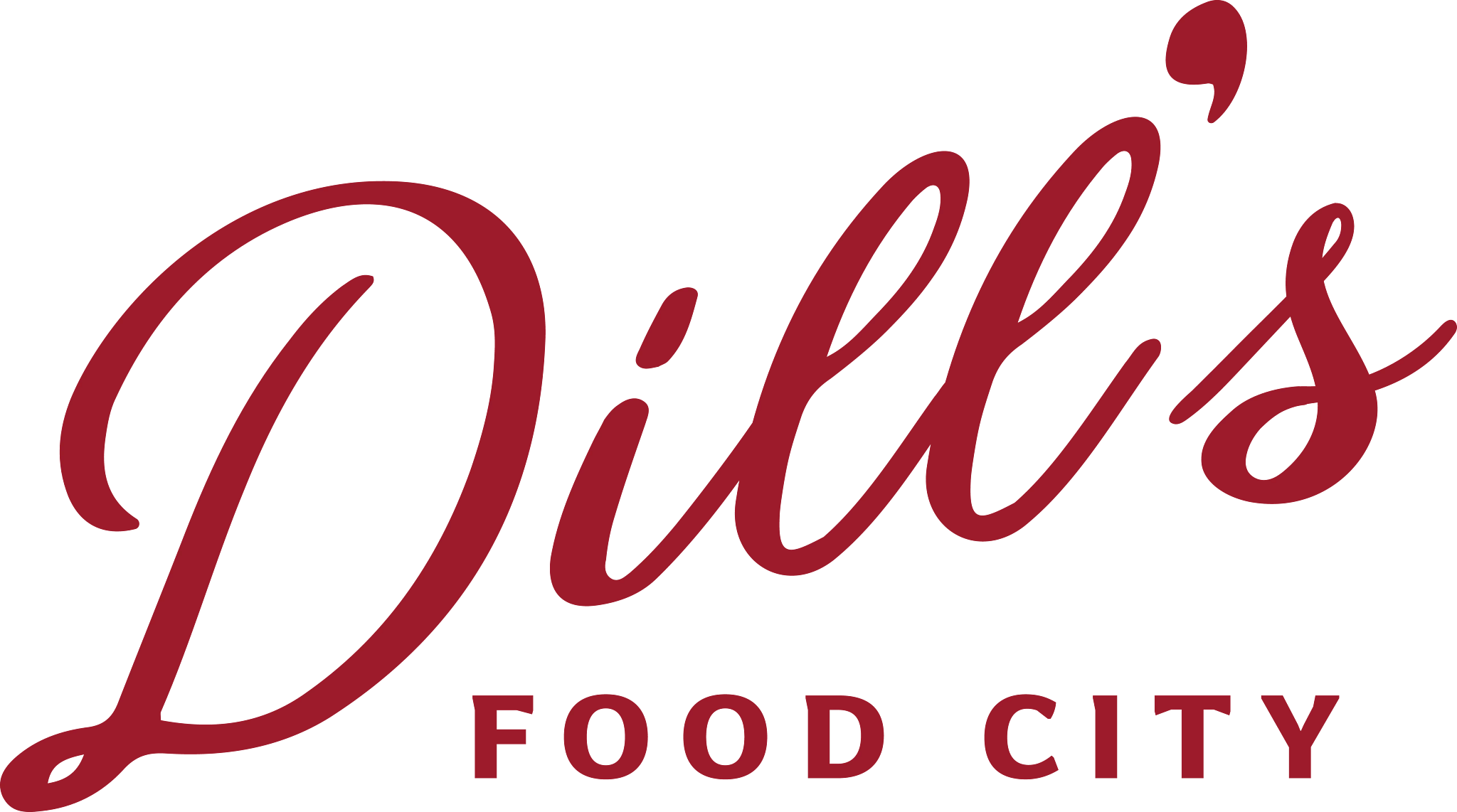 A theme logo of Dill's Food City